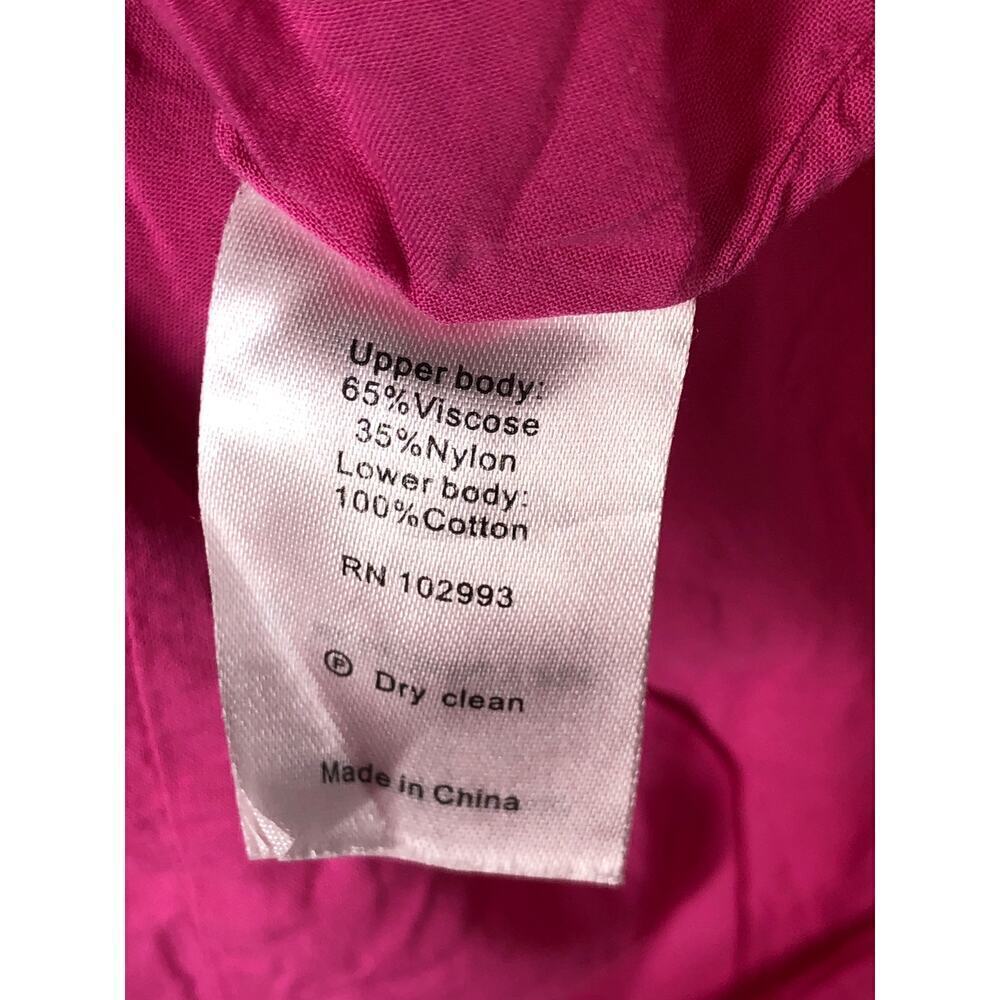 Derek Lam 10 Crosby Dress Sleeveless One-Shoulder Balloon Bubble Hem Pink XS - Picture 8 of 9